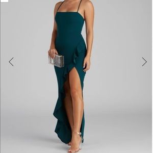 Windsor green formal dress, worn once.